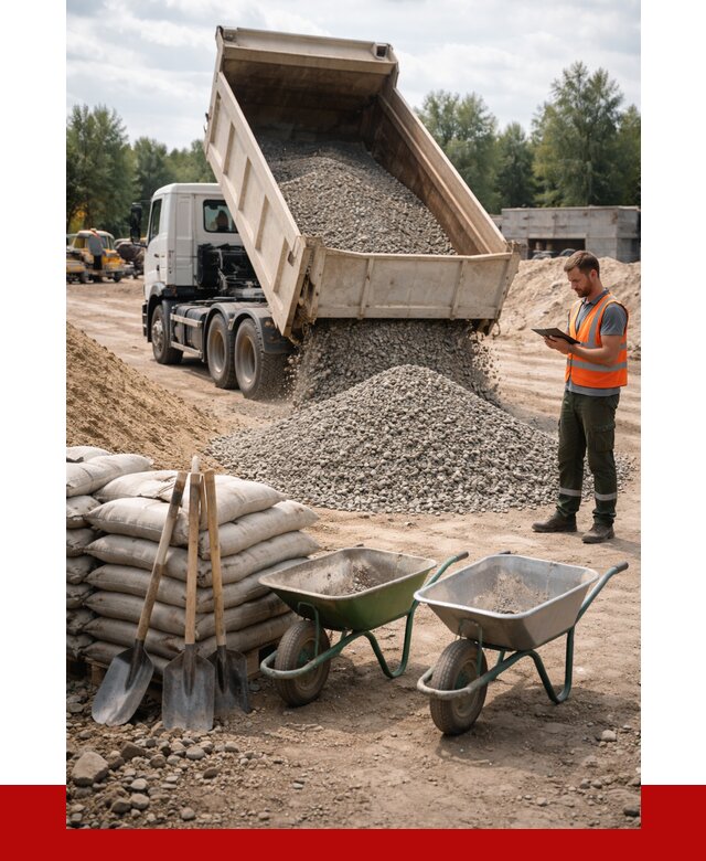 Доставка нерудных материалов в Азнакаеве от 1231 руб. | ПРОНЕРУДЗнк