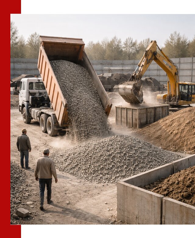 Доставка нерудных материалов с погрузкой и разгрузкой в Азнакаеве