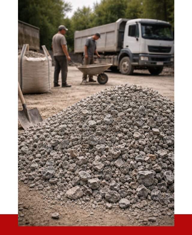 Гранитный щебень фракция 20-40 в Азнакаеве от 3284 руб. ПРОНЕРУДЗнк