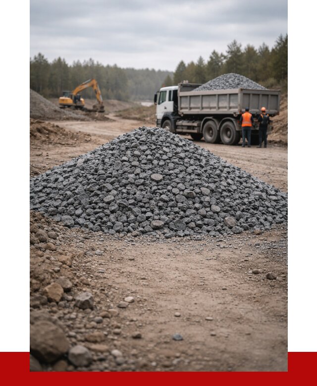 Щебень габбро диабаз фракция 40-70 в Азнакаеве от 2258 р-ПРОНЕРУДЗнк