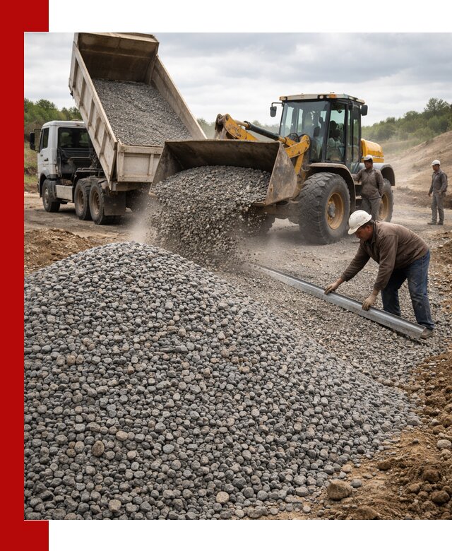 Гравийный щебень фракция 5-20 с доставкой в Азнакаеве