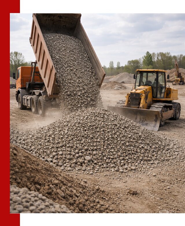 Доставка гравийного щебня фракции 40-70 в Азнакаеве