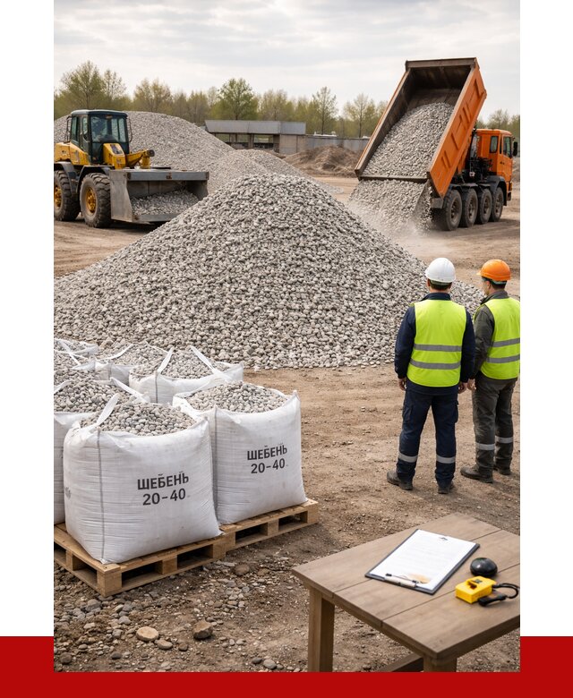 Известняковый щебень 20-40 в Азнакаеве от 2155 р. ПРОНЕРУДЗнк