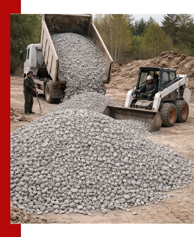 Доставка доломитового щебня в Азнакаеве напрямую от карьера
