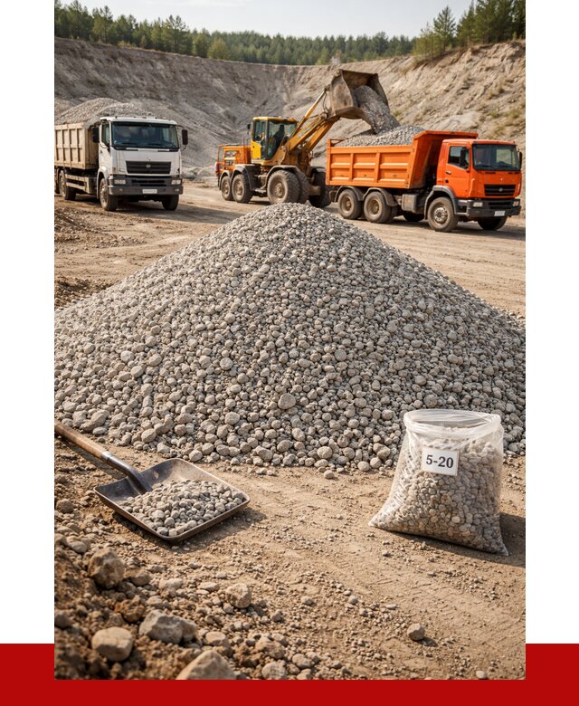 Доломитовый щебень фр. 5-20 в Азнакаеве от 4310 р. | ПРОНЕРУДЗнк