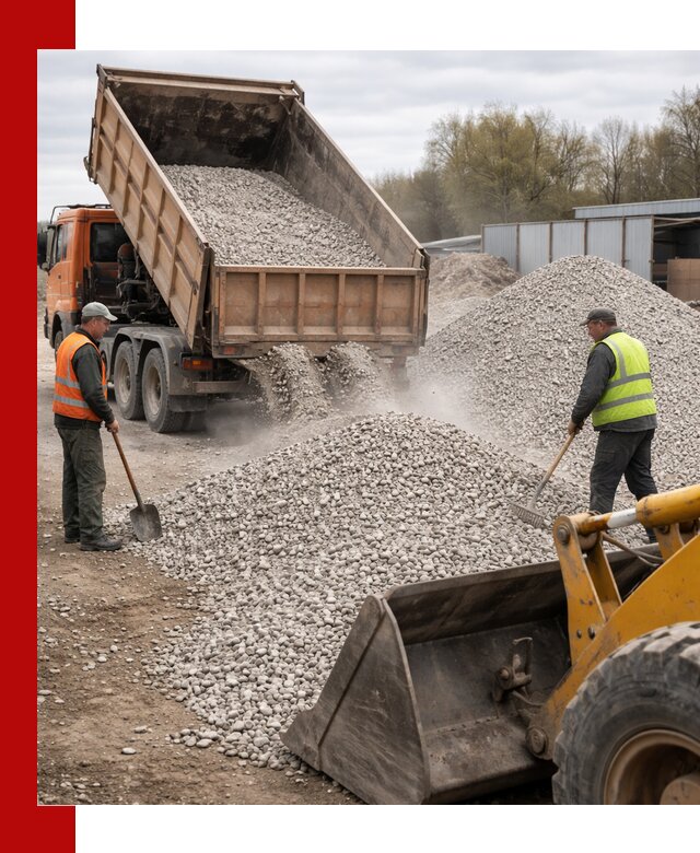 Доломитовый щебень фракции 5-20 с доставкой в Азнакаеве