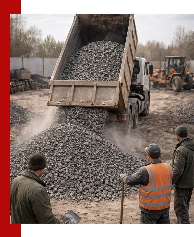 Доставка шлакового щебня в удобные сроки по выгодной цене в Азнакаеве