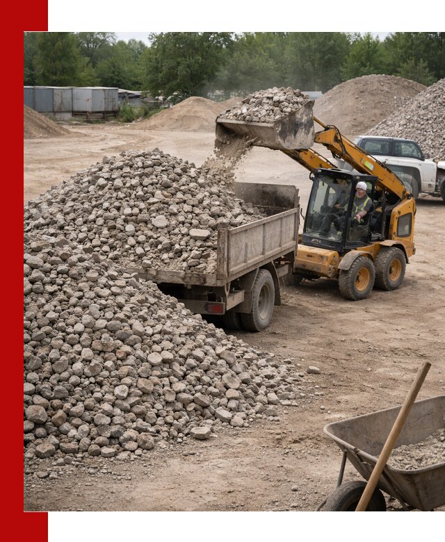 Доставка вторичного щебня в Азнакаеве для строительных работ