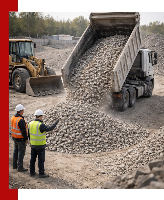 Вторичный щебень фракция 40–70 доставка в Азнакаеве