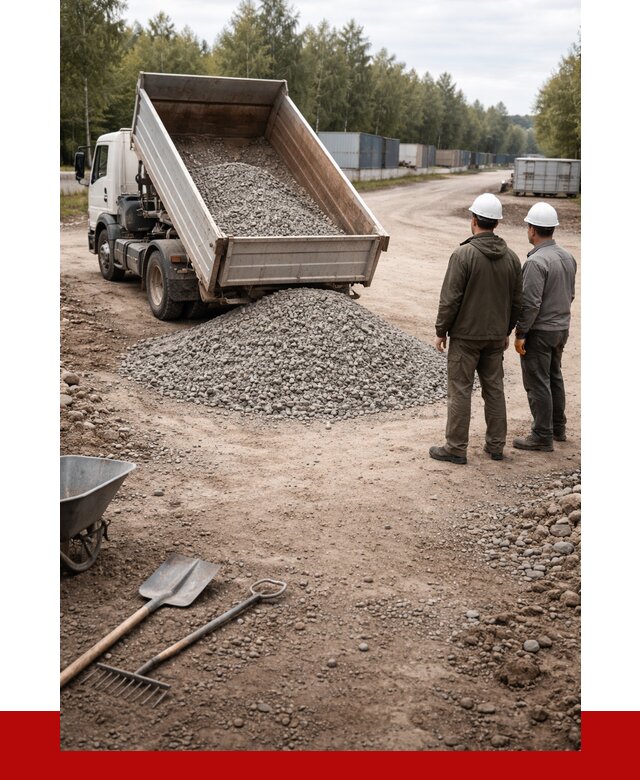 Бетонный щебень фракция 5-20 в Азнакаеве от 3284 р., ПРОНЕРУДЗнк