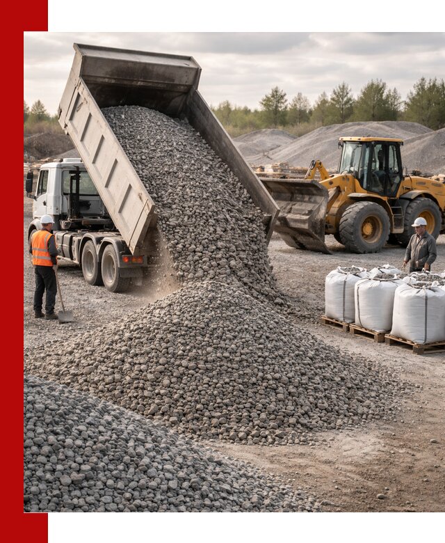 Бетонный щебень фракция 5–20 с доставкой в Азнакаеве