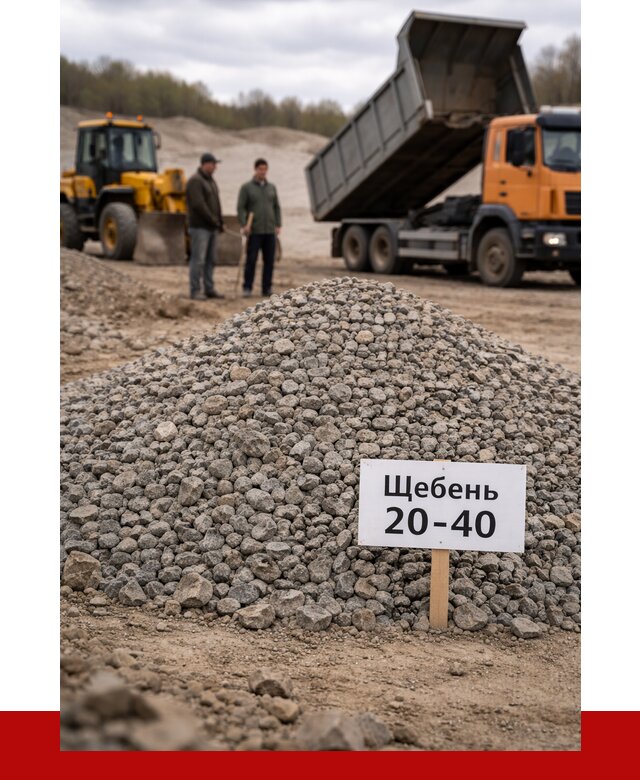 Бетонный щебень фракция 20-40 в Азнакаеве от 2514 р. | ПРОНЕРУДЗнк