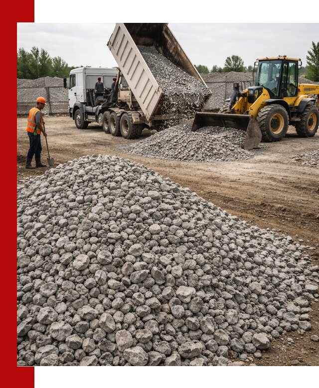 Доставка бетонного щебня фракции 40-70 в Азнакаеве