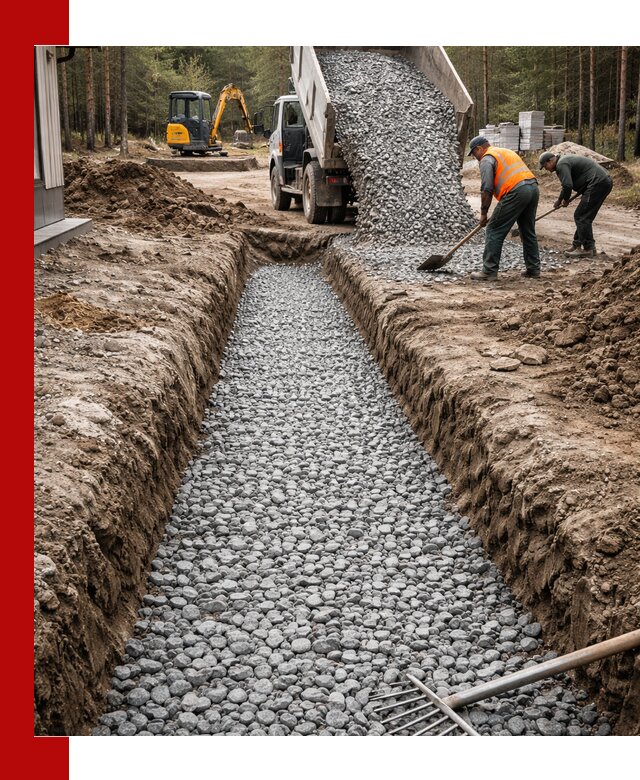 Щебень для дренажа с доставкой в Азнакаеве высокого качества