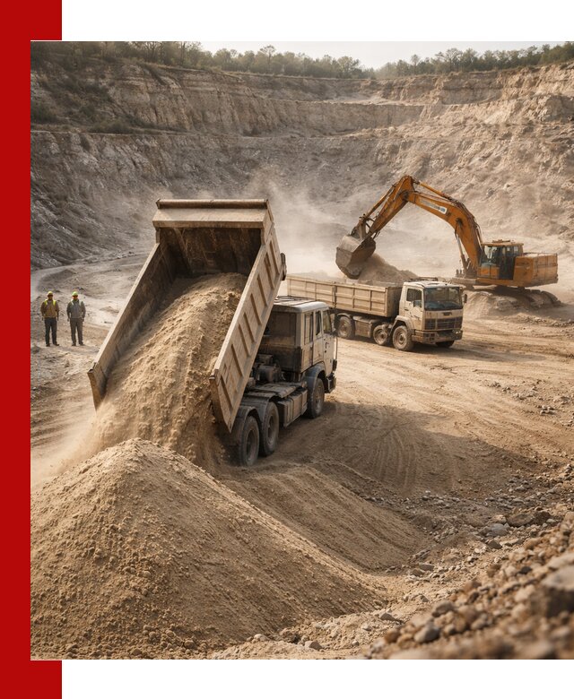 Карьерный песок навалом с доставкой в Азнакаеве