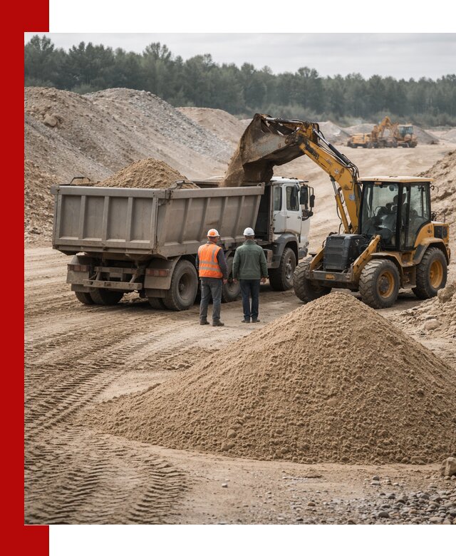 Карьерный среднезернистый песок с доставкой в Азнакаеве