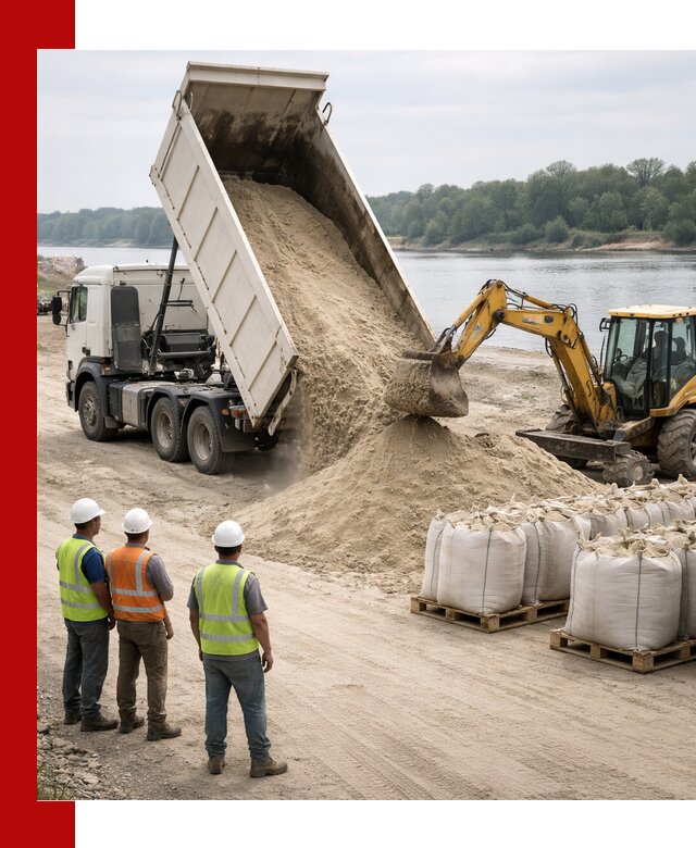 Доставка речного песка в Азнакаеве самосвалами и погрузкой