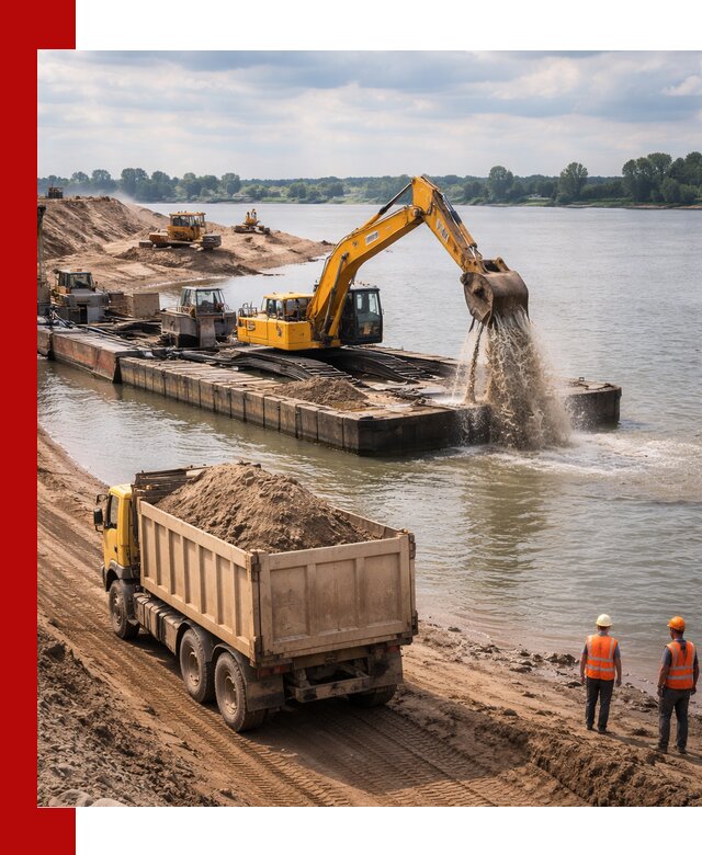 Намывной песок с доставкой в Азнакаеве оптом и в розницу