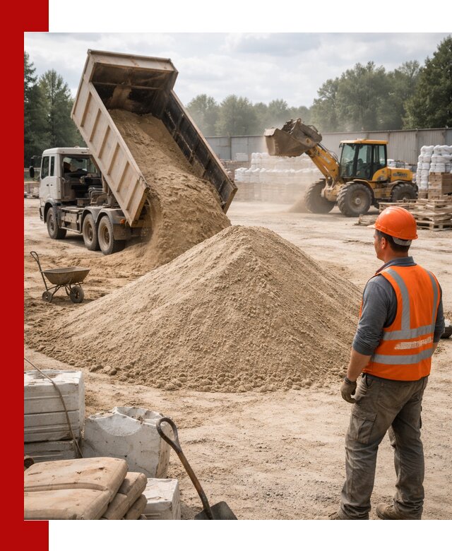 Доставка строительного песка с самосвалом в Азнакаеве