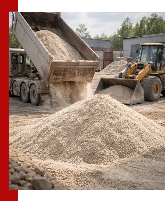 Кварцевый песок с доставкой в Азнакаеве для строительных работ