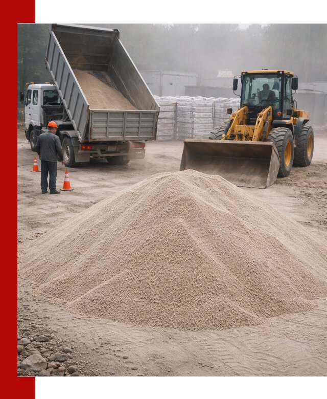Кварцевый песок фракция 0–8 для стройработ в Азнакаеве
