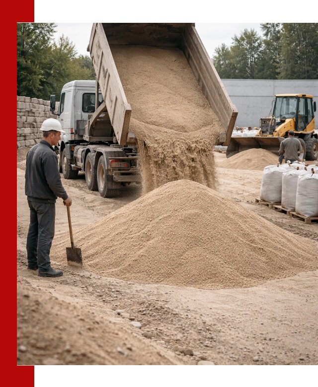 Кварцевый песок фракция 0–3 мм с доставкой в Азнакаеве