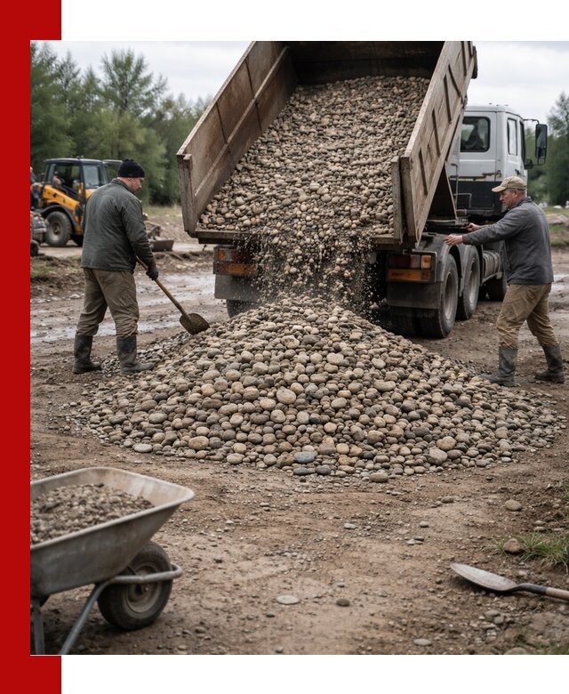 Доставка гальки речной оптом и в розницу в Азнакаеве