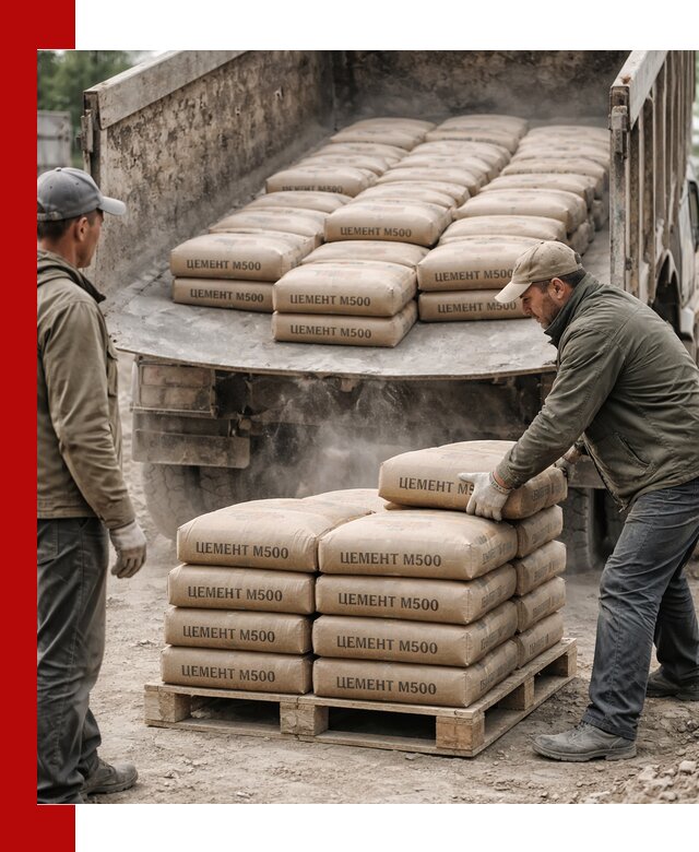 Цемент М500 с доставкой самосвалом в Азнакаеве