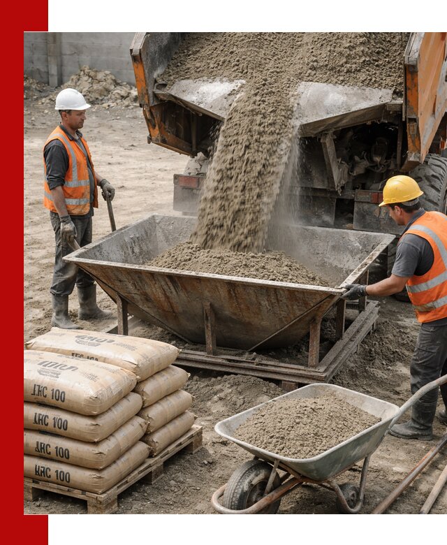 Доставка цементно-песчаной смеси М100 в Азнакаеве