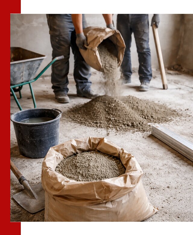 Доставка сухой смеси для стяжки в Азнакаеве