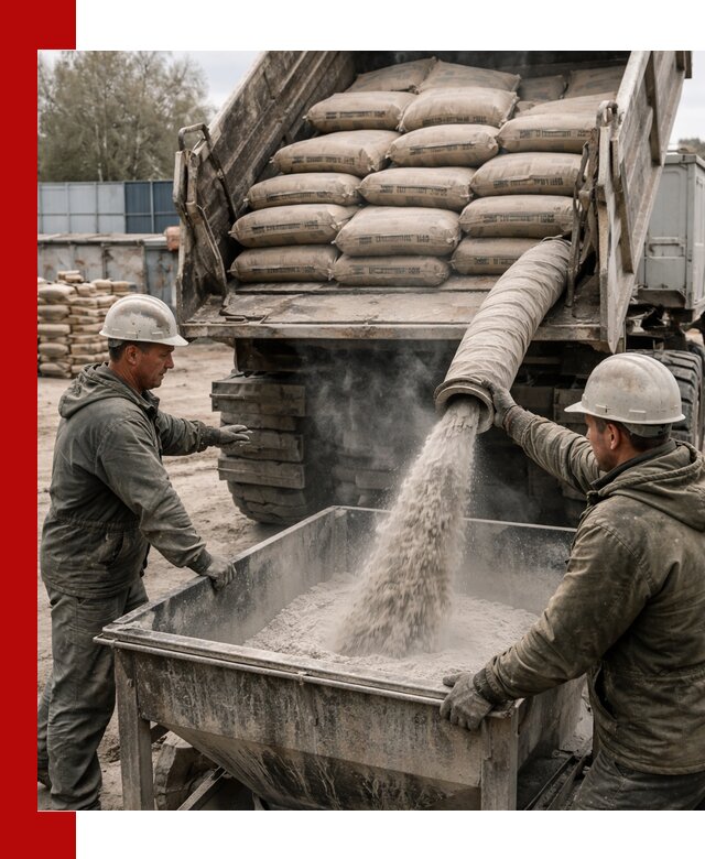 Доставка цемента М400 в Азнакаеве оптом и в розницу