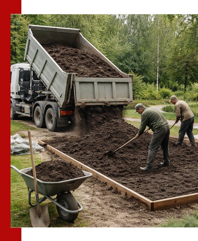 Доставка грунта для озеленения и благоустройства в Азнакаеве