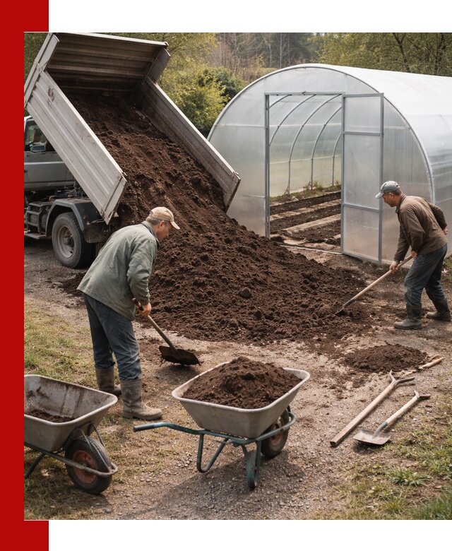 Грунт для теплицы с доставкой в Азнакаеве — плодородный субстрат под растения