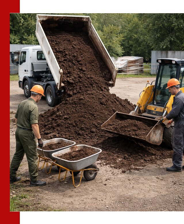Доставка торфо-земляной смеси в Азнакаеве для огорода и ландшафта