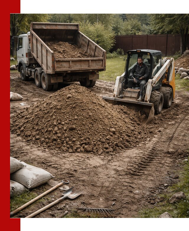 Суглинок для планировки участков в Азнакаеве с доставкой и выгрузкой