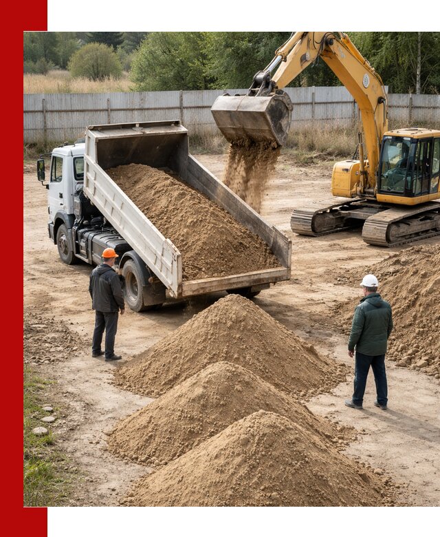 Доставка супеси вагонными и автопартиями в Азнакаеве