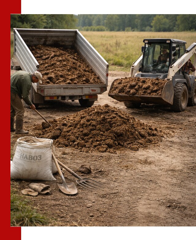 Доставка конского навоза в Азнакаеве с разгрузкой и доставкой на объект