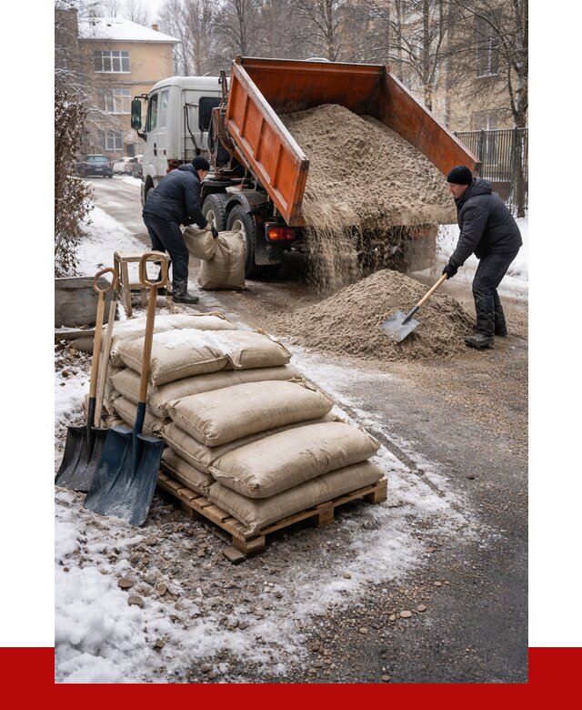 Противогололедные материалы оптом в Азнакаеве от 4310 р. | ПРОНЕРУДЗнк