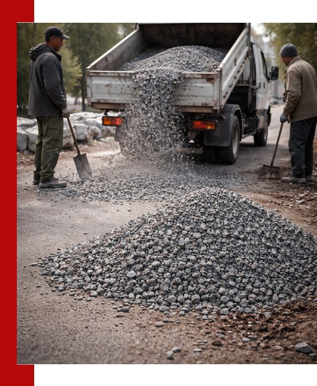 Гранитная крошка для посыпки дорог и тротуаров в Азнакаеве