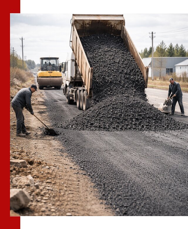 Асфальтовая крошка для дорог в Азнакаеве — поставка и доставка