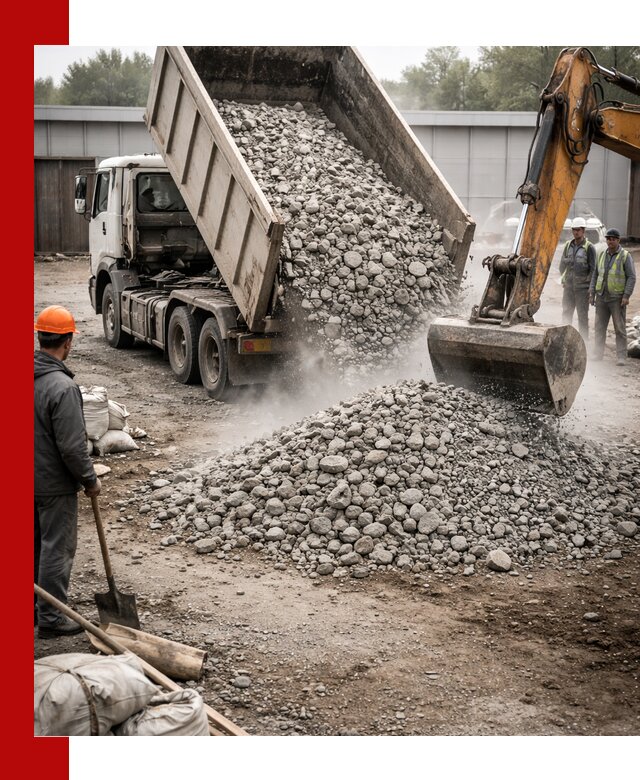 Доставка дробленого бетона в Азнакаеве оптом и в розницу