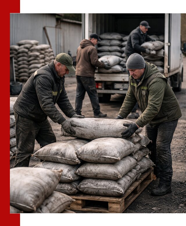 Доставка угля в мешках по выгодным ценам в Азнакаеве