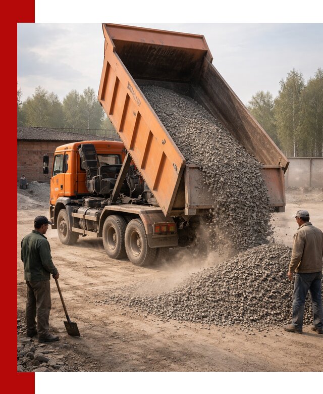 Доставка самосвалом 20 м3 в Азнакаеве быстро и надежно