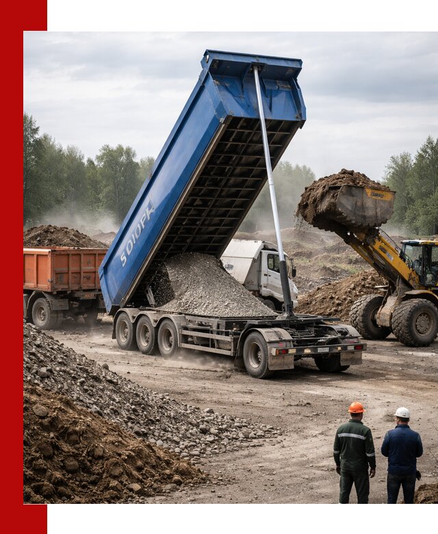 Аренда тонар 40 тонн в Азнакаеве с доставкой материалов