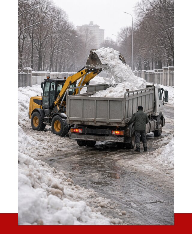 Вывоз снега с погрузкой в Азнакаеве от 3592 р. ПРОНЕРУДЗнк