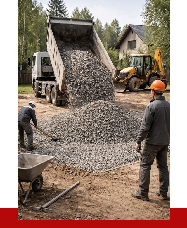 Отсыпка участка щебнем в Азнакаеве от 6670 р. ПРОНЕРУДЗнк