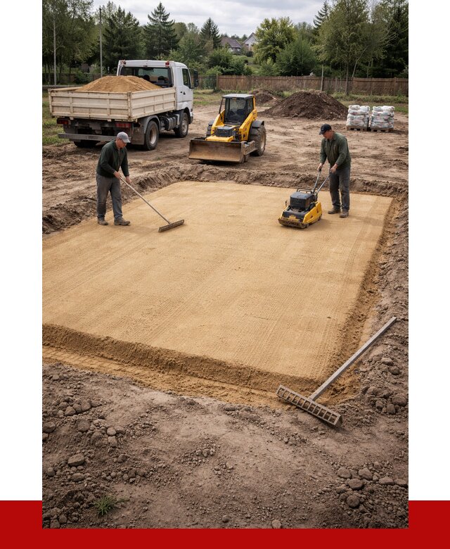 Устройство песчаной подушки в Азнакаеве от 4618 р. ПРОНЕРУДЗнк