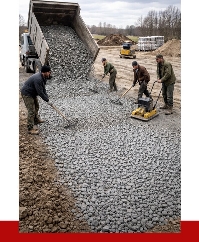 Устройство щебеночной подушки в Азнакаеве от 4618 р. ПРОНЕРУДЗнк